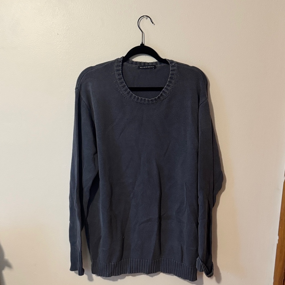 Brandy Melville Dark Gray Crewneck Sweater